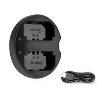 Camera Dual Port Battery Charger Micro USB 5V-2A Camera Battery Charger Adapter for Sony ILCE-9 A7M3 A7R3A9