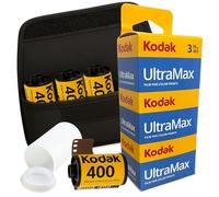 Camera Film Bundle with Kodak Ultramax 400 Triple Pack 36 Exposures and Clikoze 35mm Film Case