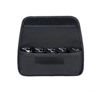 Camera Film Storage Bag For 35mm And 120 Rolls With Secure Elastic Bands And 1680d Nylon Cloth Protection In Black Color Large Size Holding Five Rolls Compact Design For Travel(Big)