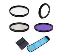 Camera Filter Bundle Set 3 In 1 UV CPL FLD Filter with Adapter Ring Filter Pouch For Canon PowerShot G1X Mark II Camera