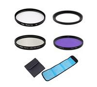Camera Filter Bundle Set 3 In 1 UV CPL FLD Filter with Adapter ring Filter Pouch For Panasonic Lumix DMC TZ100, ZS100 camera