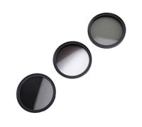 Camera Filter Kit, Improve Image Clarity,Saturation,3 in 1 Set for Special Exposure, Balancing Light, Optical Glass with for Multi-Situation Shooting (55mm)