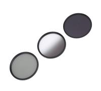 Camera Filter Kit, Improve Image Clarity,Saturation,3 in 1 Set for Special Exposure, Balancing Light, Optical Glass with for Multi-Situation Shooting (77mm)
