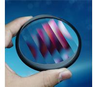 Camera Filter Linear Prism Foreground Blur Film Props - Photography Accessories for Creative Effects(with 62 Adapter Ring)