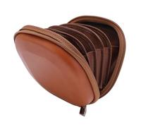 Camera Filter Pouch, PU Leather 5 Layers Lens Filter Case Pouch Shockproof Retro Camera Filter Storage Bag for Round Filters Up to 112mm, Hard Shell Lens Filter Bag Up