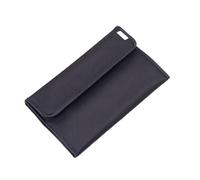 Camera Filter Pouches Lens Filter Case for Up to 82mm Circular and Square Foldable Canvas Bag for Travel Use, Black, 220x130mm/8.66x5.12inch;, six slices