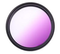 Camera Filters 49/52/55/58/62/67/72/77/82mm Ultra Slim Frame Full Grey Pink Green Blue Red Brown Color Filter For DSLR SLR Camera Lens(49mm,Gradual Purple)