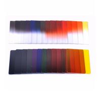 Camera Filters,Lens Filter Square Insert Lens Set 24 Color ND Panchromatic Gradient 42 Piece Filter(A set of 24 color chips)