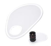 Camera Flash Diffuser - White Macro Diffuser for DSLR Flashes, Portable Diffuser with Bag a Gentle and It has an Irregular Oval Shape Suitable for Various Flashes