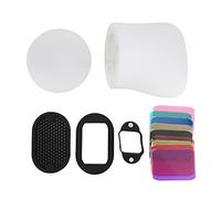 Camera Flash Soft Covers, Filter Beehive Grid Set Accessory, Flash Gels Filter Sets, Colour Chip Mesh Soft Covers Set for Roof Mount Flash