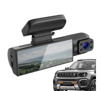 Camera Front And Inside for Car | Night Vision Wireless Metal Double Recorder - Trucks Video Camera - for Driving Security Interior Truck Road Travel Traffic Parking Backup Lane