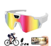 Camera Glasses, Sports Glasses with Camera, HD 1080P Video Recording and Photo Taking, mit 32GB Memory Card, Camera Sunglasses for Cycling Hiking Travel