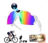 Camera Glasses, Sports Glasses with Camera, HD 1080P Video Recording and Photo Taking, mit 32GB Memory Card, Camera Sunglasses for Cycling Hiking Travel