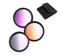 Camera Graduated Color Filters 55mm Orange Purple Grey Graduated Filters Set For Pentax HD Pentax DA 20-40mm f/2.8-4 ED Limited DC WR Lens