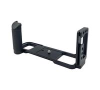 Camera Hand Grip Precise Machined Aluminum L Plate Quick Release For GFX 50R With Wood Grip Horizontal Vertical Quick Release