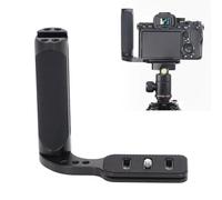 Camera Handle Grip, Universal Side Handle Grip with Cold Shoe, 1/4in Screw, Arca Port for DSLR & Mirrorless Cameras, Lightweight and Ergonomic Design