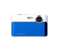 Camera HD retro digital small camera student entry level small VLOG travel card machine(Color:Blue)