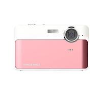 Camera HD retro digital small camera student entry level small VLOG travel card machine(Color:Pink)