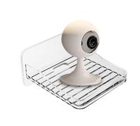 Camera Holder Wall Mounted Monitor Holder | Bracket Wall Mounted Floating Camera Holder | Safety Storage Stand Transparent Wall No Drilling for Camera and Speaker