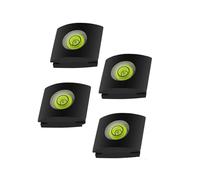 Camera Hot Shoe Level, Circular Rubberized Shockproof Bubble Vial - Viewfinder Clearance Compact Spirit Level for Canon Nikon Fuji Panasonic with Backup Caps