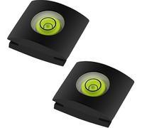 Camera Hot Shoe Level, Circular Rubberized Shockproof Bubble Vial - Viewfinder Clearance Compact Spirit Level for Canon Nikon Fuji Panasonic with Backup Caps