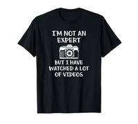 Camera I'm Not an Expert Funny Photography T-Shirt