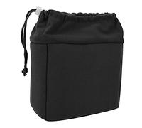 Camera Insert Bag Shockproof Protective Case for DSLR Camera and Lens Padded Bag Drawstring for Photographers Nylon 7.87x7.09x3.94 Inch (Black)