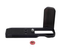 Camera L Shape Grip Aluminum Alloy Wood Handle for X M5 Photography (Black)