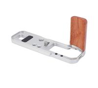 Camera L-shaped handle, aluminium alloy with walnut handle for Fuji X100VI, stability and comfortable design, versatile mounting options for tripods