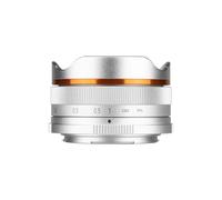 camera lens, 10mm F5.6 Fisheye Wide Angle APS-C Mirrorless Camera Lens,Compatible For Sony ZV-E10 A6400 Canon EF-M Nikon Z Fujifilm,in parts(Silver,RF)