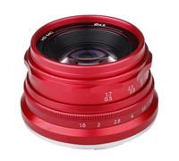 camera lens, 35mm F1.6 V APS-C Prime Lens,Compatible For Sony E A6600 6500 Fuji XF Canon EOS-M M50 Panasonic/Olympus Micro 4/3(Red,XF)