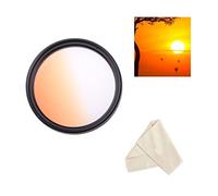 Camera Lens 55mm Orange Graduated Color Filter For Sony Alpha a6700 Mirrorless Camera with E 18-135mm f/3.5-5.6 OSS Lens