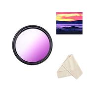 Camera Lens 55mm Purple Graduated Color Filter For Nikon D3400 D3500 D5600 D7500 camera With Nikon AF-P DX NIKKOR 18-55mm Lens