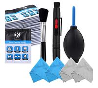 Camera Lens Cleaning Kit - Air Blower, Cleaning Brush, 2 in 1 Lens Cleaning Pen, 50 Individually Wrapped Wet Tissues and 4 Microfiber Cloths - Keep Your DSLR, Compact or Action Camera Lens Spotless