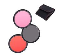Camera Lens Color Filters 52mm Orange Pink Grey Color Filters Set For Kodak PIXPRO AZ528 Digital Camera