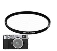 Camera Lens Filter, 52 mm Photography Accessory, Threaded Mount Design Portable & Lightweight, Clear Optical Glass for Night Scenery, Travel, Videographers, Bloggers, Film Students