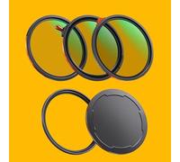 Camera Lens Filter Kit, 3-in-1 CPL, VND 2-32, Black Diffusion 1/4, Magnetic Ring, Lens Cap, Storage Case, 28 Multi-Layer Coating, Photography Accessories