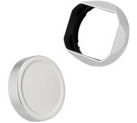 camera lens hood, Metal Square Lens Hood, Compatible For Fujifilm GFX100RF Gfx 100rf Camera Accessories Silver LH-GFXRF-IIS+Cap-GFXRF-IIS,for parts