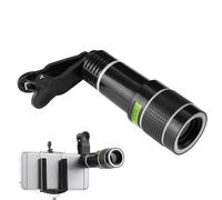 Camera Lens Kit 20x - Optical glass material, telephoto lens | 2 external zoom focus 180g, high-definition phone clip improves clarity for event and zoo use