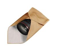 Camera Lens Packaging - Soft Portable Cosmetic Bags | Efficient Protection 13.7 x 13.7 Inch Storage Fabric, Self-Adhesive Storage Bag, Protective Case for DSLR Camera Lens, khaki, see description, See