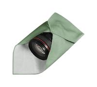 Camera Lens Packaging - Soft Portable Cosmetic Bags | Efficient Protection 13.7 x 13.7 Inch Storage Fabric, Self-Adhesive Storage Bag, Protective Case for DSLR Camera Lens, Army Green, see description