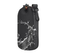 Camera Lens Pouch Soft Neoprene DSLR Bag, Drawstring Opening