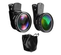 Camera Lens - Precision Glass Clamp Design, Camera Lens | Mobile Wide Angle Macro Kit Enhancing Image Quality For Smartphone Recording Blogging Outdoor Scenery Close Up Capture