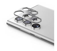 Camera Lens Protector Compatible for Samsung Galaxy S22/S22 Plus/S22 Ultra, Metal Ring Protectors, All-Round Protection (S22 Ultra Silver)