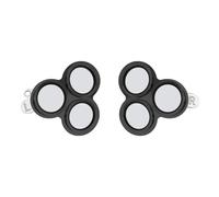 Camera Lens Protector Film for Meta Quest 3s, VR Accessories Lens Cover, 9H Tempered Glass, Aluminum Alloy Frame, 360° All-round Protection, HD Anti-Scratch Accessories for Quest 3s (black)