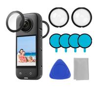 Camera Lens Protector for Insta 360 X3, Dual Lens Guards with Adhesive for Front & Rear Compatible with Insta360 X3, Scratch Resistant, High Transmittance, Waterproof, Oil-Resistant, Easy Installation