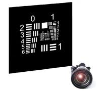 Camera Lens Resolution Calibration Board, 1/2/3in Positive/Negative Film Cards Calibration Board, Accuracy ±1µm, Non-reflective, for Scientific Research, Industrial Inspection