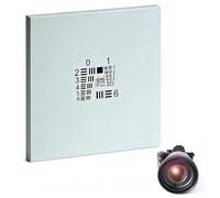 Camera Lens Resolution Calibration Board, 1/2/3in Positive/Negative Film Cards Calibration Board, Accuracy ±1µm, Non-reflective, for Scientific Research, Industrial Inspection