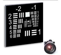 Camera Lens Resolution Calibration Board, 1/2/3in Positive/Negative Film Cards Calibration Board, Accuracy ±1µm, Non-reflective, for Scientific Research, Industrial Inspection