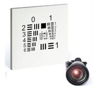 Camera Lens Resolution Calibration Board, 1/2/3in Positive/Negative Film Cards Calibration Board, Accuracy ±1µm, Non-reflective, for Scientific Research, Industrial Inspection